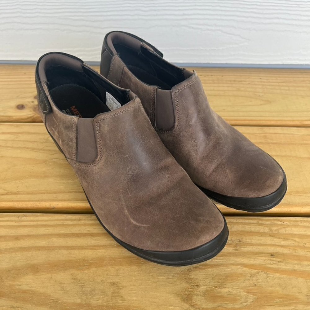 ** Merrell Veranda Leather Slip On Cloudy Brown Sz 9.5